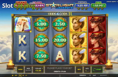 Скрин2. Starlight Jackpots Odds of the Gods 2 слот