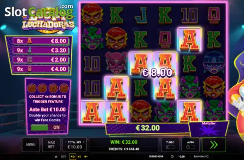Скрин3. Lucky Luchadoras слот