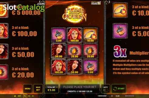 Скрин2. Match More: Flame Queen слот