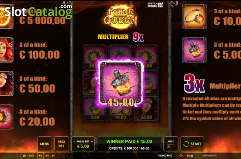 Скрин3. Match More: Flame Queen слот