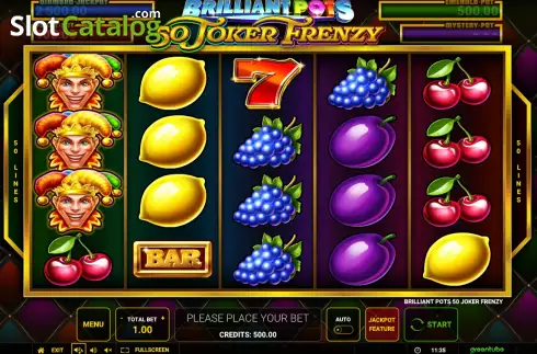 Скрин2. Brilliant Pots - 50 Joker Frenzy слот