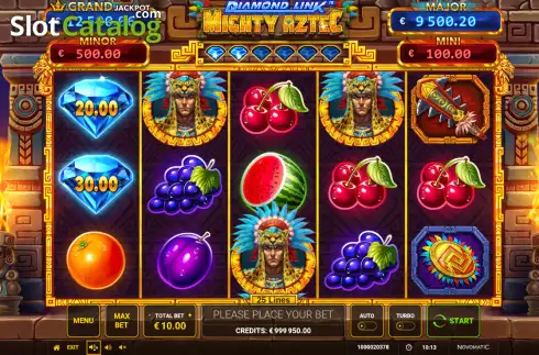 Скрин2. Diamond Link: Mighty Aztec слот