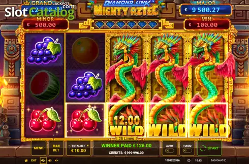 Скрин3. Diamond Link: Mighty Aztec слот