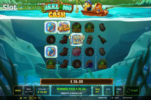 Скрин2. Reeling in Cash слот