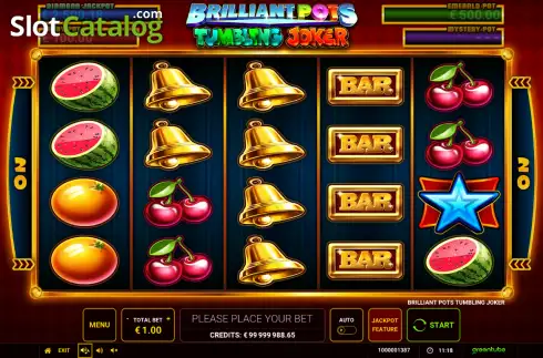 Скрин2. Brilliant Pots - Tumbling Joker слот