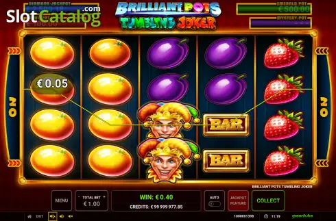 Скрин3. Brilliant Pots - Tumbling Joker слот