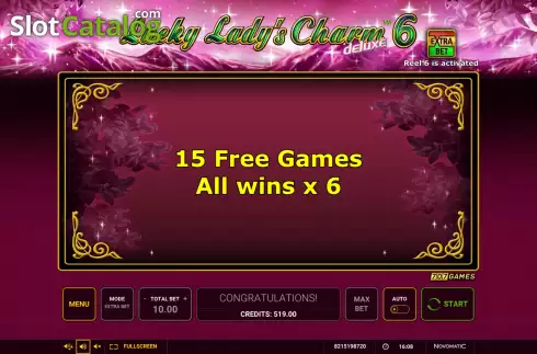 Скрин8. Lucky Lady's Charm deluxe 6 слот