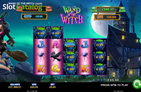 Скрин2. Wand Of The Witch слот