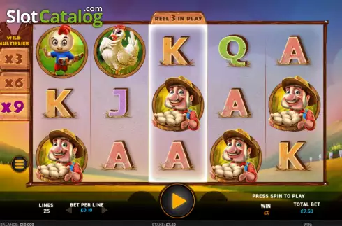 Скрин2. Golden Rooster (Gromada Games) слот