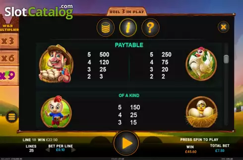 Скрин6. Golden Rooster (Gromada Games) слот