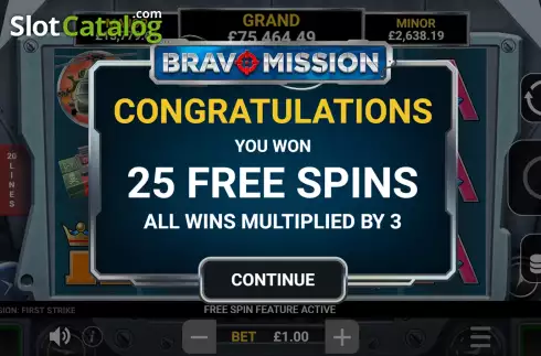 Скрин8. Bravo Mission слот
