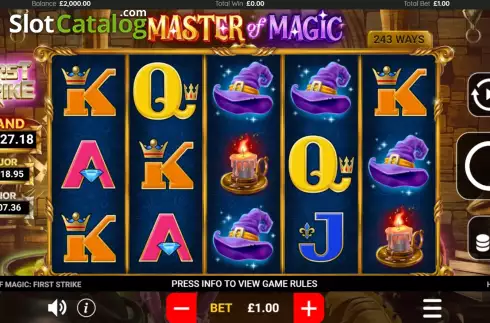 Скрин2. Master of Magic слот