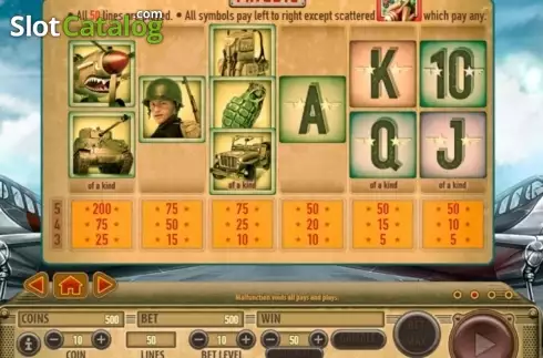 Скрин3. Bombs Away слот