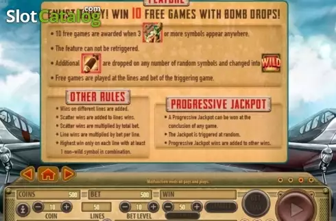 Скрин4. Bombs Away слот