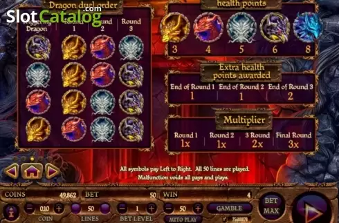 Скрин4. Dragon's Throne слот