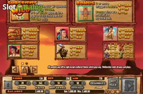 Скрин3. Indian Cash Catcher слот