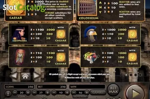 Скрин2. Roman Empire (Habanero Systems) слот