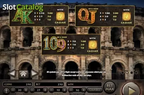 Скрин3. Roman Empire (Habanero Systems) слот