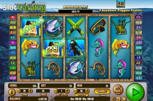 Скрин7. Treasure Diver (Habanero Systems) слот
