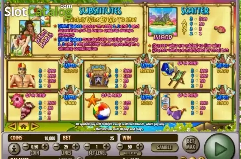 Скрин2. Bikini Island слот