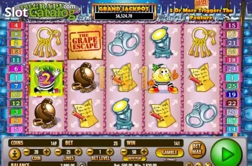 Скрин7. Grape Escape слот