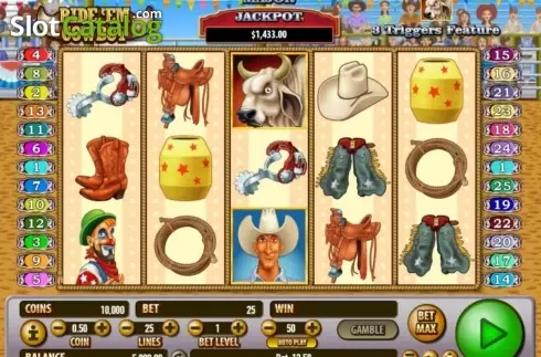 Скрин5. Ride 'em Cowboy слот