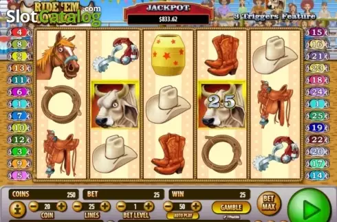 Скрин6. Ride 'em Cowboy слот