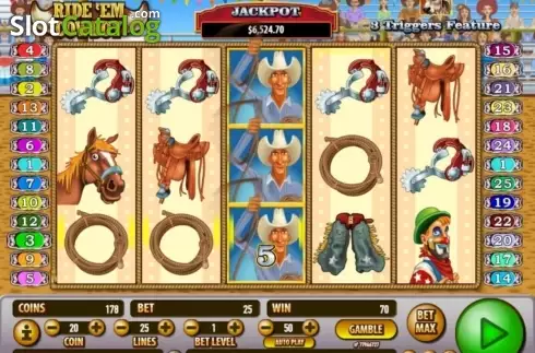 Скрин7. Ride 'em Cowboy слот