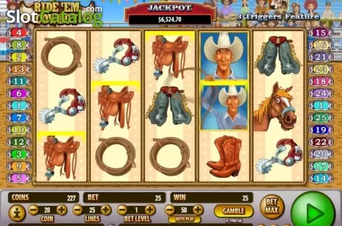 Скрин8. Ride 'em Cowboy слот