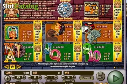 Скрин2. Aztlan's Gold слот
