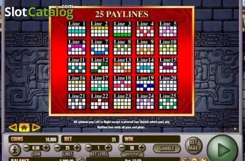 Скрин4. Aztlan's Gold слот
