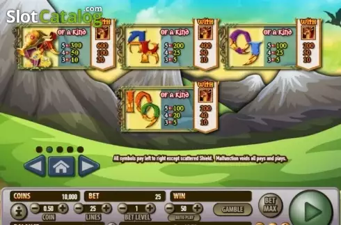 Скрин3. Dragon's Realm слот
