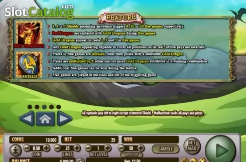 Скрин4. Dragon's Realm слот