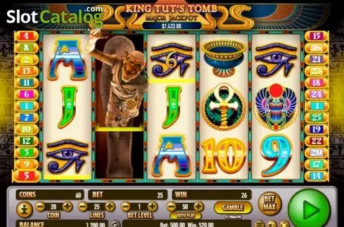 Скрин8. King Tut's Tomb слот