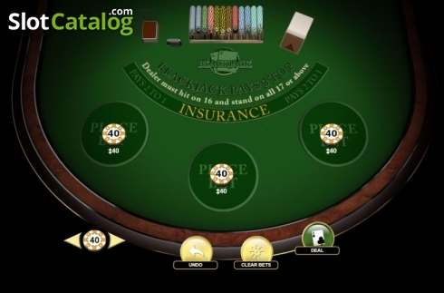 Скрин2. Blackjack 3 Hand слот