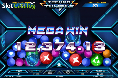 Скрин3. Techno Tumble слот