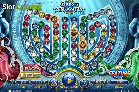 Скрин2. Orbs of Atlantis слот