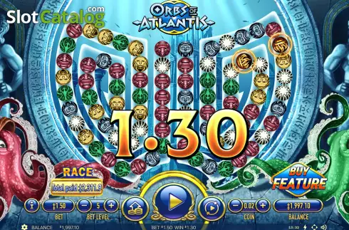 Скрин4. Orbs of Atlantis слот