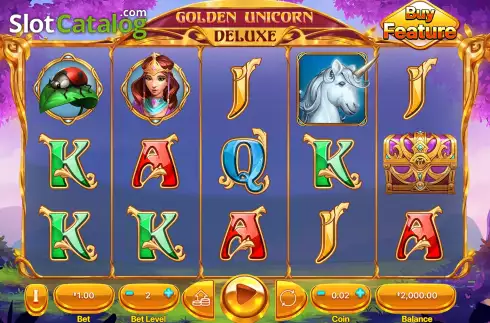 Скрин2. Golden Unicorn Deluxe слот