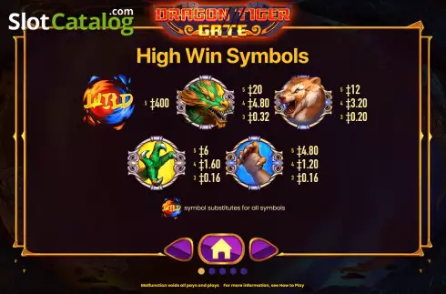 Скрин6. Dragon Tiger Gate слот