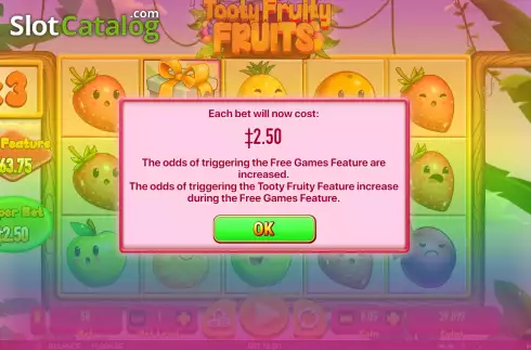 Скрин5. Tooty Fruity Fruits слот