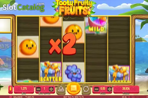 Скрин8. Tooty Fruity Fruits слот