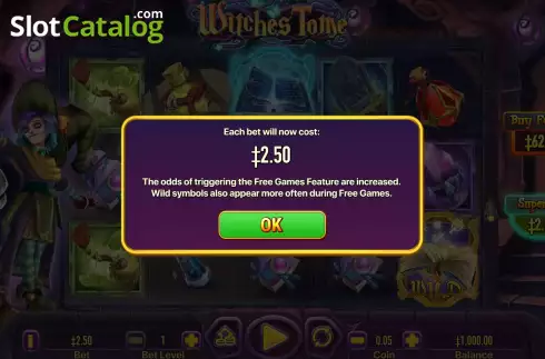 Скрин3. Witches Tome слот