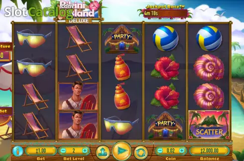 Скрин2. Bikini Island Deluxe слот