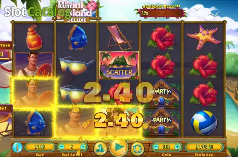 Скрин3. Bikini Island Deluxe слот