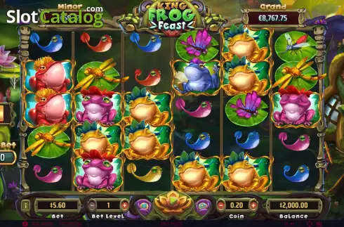 Скрин2. King Frog Feast слот