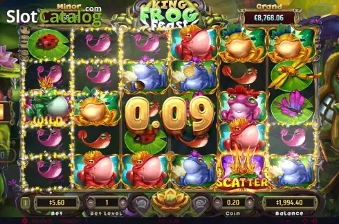 Скрин3. King Frog Feast слот
