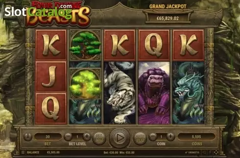 Скрин2. Four Divine Beasts слот