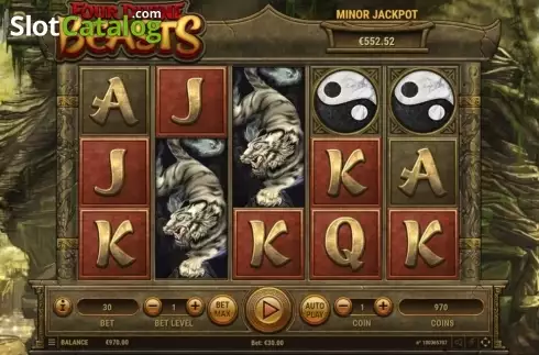 Скрин4. Four Divine Beasts слот