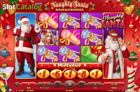 Скрин2. Naughty Santa слот